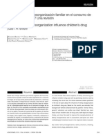 Como Influye La Desorganización Familiar en El Consumo de Drogas de Los Hijos