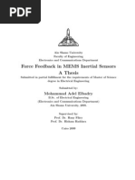 Force Feedback in MEMS Inertial Sensors