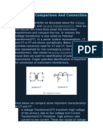 CT and VT Comparison and Connection