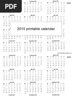 Printable Calendar