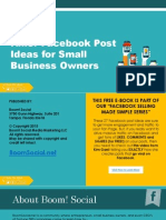 Killer Facebook Post Ideas For Small Business Owners