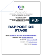 Rapport de Stage Chez Un Fiduciaire - OFPPT