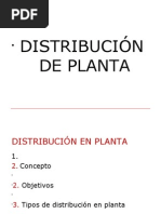 Distribución en Planta