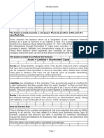 Balance Sheet: Company's Name End Period