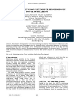 Study and Analysis of Systems For Monitoring in Power Substations