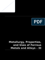 Metallurgy, Properties, and Uses of Ferrous