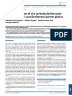 Characterization of The Carbides in The Steel X20CrMoV12.1 Used in Thermal Power Plants