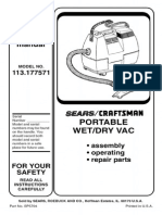 Sears Wet:Dry Vac L0901082