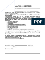 Guarantor Consent Form