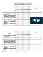 Lista de Cotejo para Evaluar La Formación de Valores y Virtudes