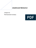 Organizational Behavior: A Report On Pharmaceutical Company