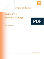 BUSN-5021 Business Strategy: Higher National Diploma in Business