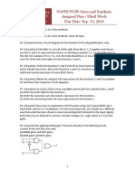 CPR E 281 HW03: NAND/NOR Gates and Synthesis Assigned Date: Third Week Due Date: Sep. 15, 2014