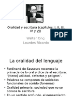 Oralidad y Escritura