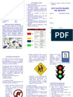 Triptico Sobre Señales de Transito