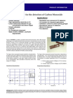 For The Detection of Carbon Monoxide: Applications: Features