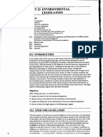 Unit 23 Environmental Legislation: Objectives