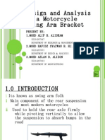 Design and Analysis Motorcycle Swing Arm Bracket