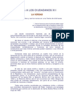 Carta A Los Ciudadanos 4 Feb 2010