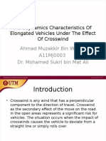 Aerodynamics Characteristics of Elongated Vehicles Under The Effect of Crosswind