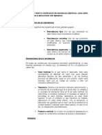 Investigar Sobre La Clasificación de Resistencias Eléctricas