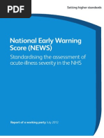 National Early Warning Score Standardising Assessment Acute Illness Severity Nhs