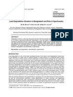 Land Degradation Situation in Bangladesh and Role of Agroforestry