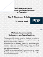 Optical Measurements Techniques and Applications 2 Edition Eds: F. Mayinger, O. Feldmann CD To The Book