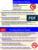 Five Sets of Basic Safety Rules