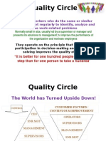 Quality Circle: "It Is Better For One Hundred People To Take One Step Than For One Person To Take A Hundred'