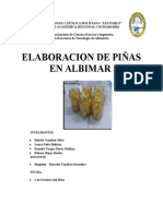 Elaboracion de Piñas en Almibar