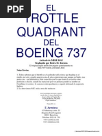 Throttle Quadrant 737 ES