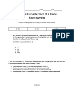 Areaandcircumference Reassessment