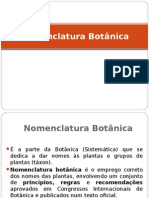 Nomenclatura Botânica