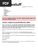 Tutorial - Arduino Uno and SM5100B GSM Cellular