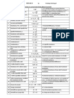 Formulas in Current Electricity