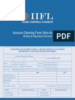 IIFL Account Opening Form Non-Individual