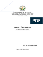 Tesis Maestría. DERECHIO Y ÉTICA DISCURSIVA. Una Revisión Conceptual. de José Luis Adames Karam