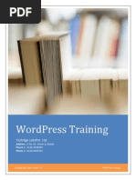 Wordpress Training: Techage Labspvt. LTD