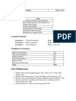 Assessment Schedule: Title: Modern Control Systems Code: CS 441