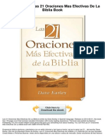 Las 21 Oraciones Mas Efectivas de La Biblia