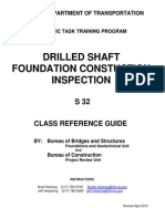 Drilled Shaft Foundation Construction Inspection