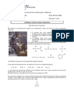 Química Orgânica Testes e Exames 06