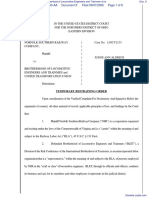 Norfolk Southern Railway Company v. Brotherhood of Locomotive Engineers and Trainmen Et Al - Document No. 9