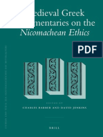 Charles Barber, David Jenkins Medieval Greek Commentaries On The Nicomachean Ethics Studien Und Texte