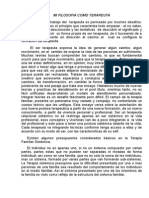 Mi Filosofia Como Terapeuta