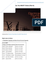 Electrical Thumb Rules You MUST Follow (Part 4)