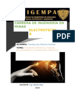 Corriente ELÉCTRICA, Fem y Resistencia Eléctrica