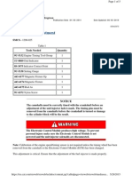 Fuel Injector Adjustment