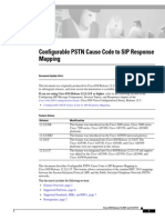 SIP To PSTN Cause Codes